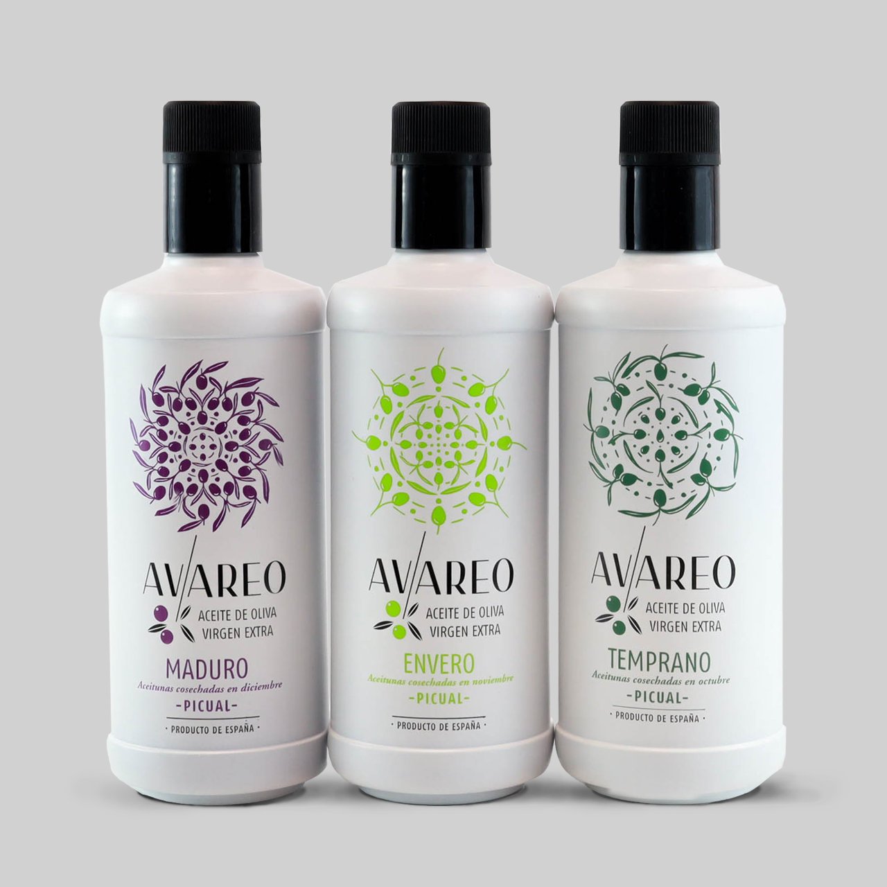 Pack premium de variedades de aove picual de Jaén 3x500ml