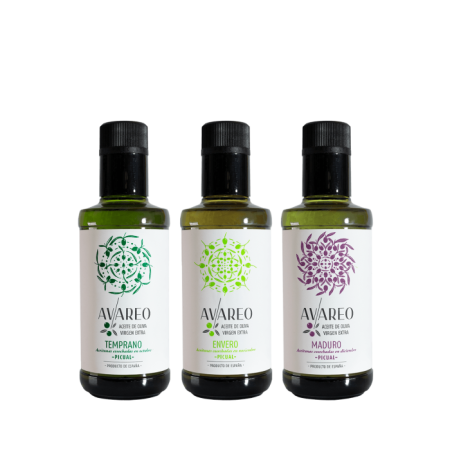 Pack premium de variedades de aceite de oliva virgen extra picual de Jaén 3x250ml